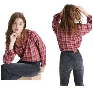 Madewell Balloon Sleeve Peasant Top